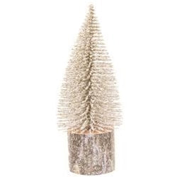 Snowy Foxtail Pine Bottle Brush Winter Trees - Christmas Decor 2 Size Options