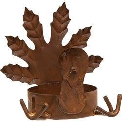 Fall Rusty Turkey Tealight Candle Holder