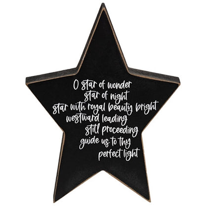 Star Of Wonder Chunky Star Sitter Sign