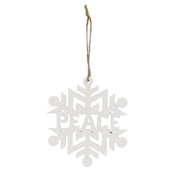 Sparkle Snowflake Word Ornament - 3 Styles