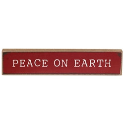 Oh Holy Night Christmas Themed Mini Block Sign - Wooden