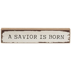 Oh Holy Night Christmas Themed Mini Block Sign - Wooden