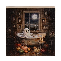 Spooky Friends Night Out Mini Block Sign