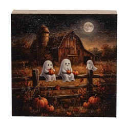 Spooky Friends Night Out Mini Block Sign