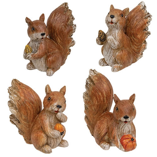 Resin Harvest Squirrel Statuary