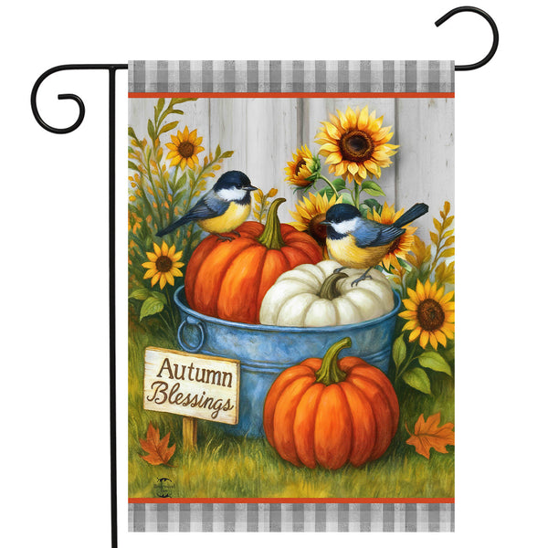 Autumn Blessings Bushel Garden Flag
