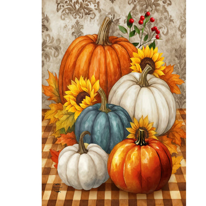 Pumpkin Harvest Fall Garden Flag