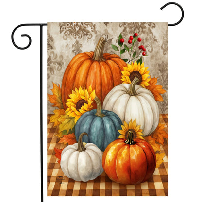 Pumpkin Harvest Fall Garden Flag