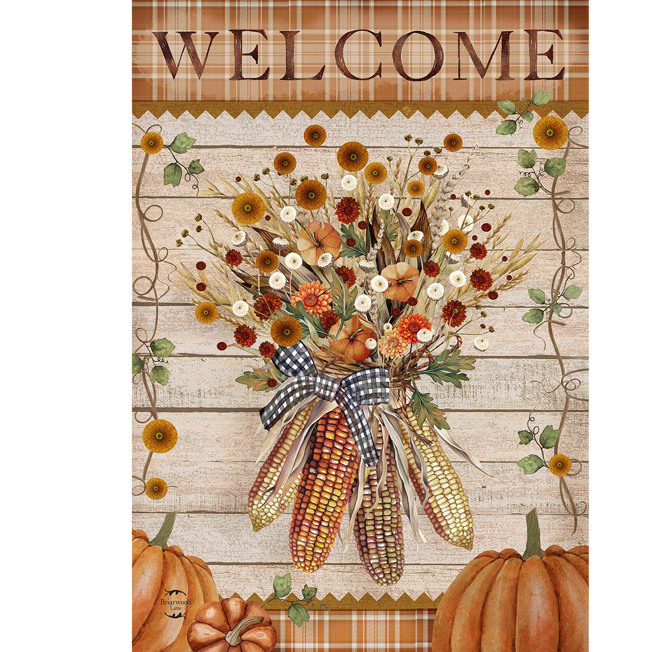 Autumn Corn Garden Flag