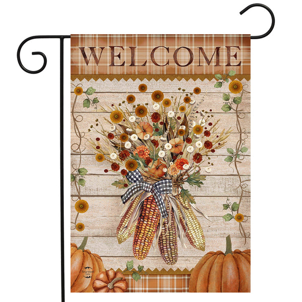 Autumn Corn Garden Flag
