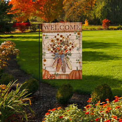 Autumn Corn Garden Flag