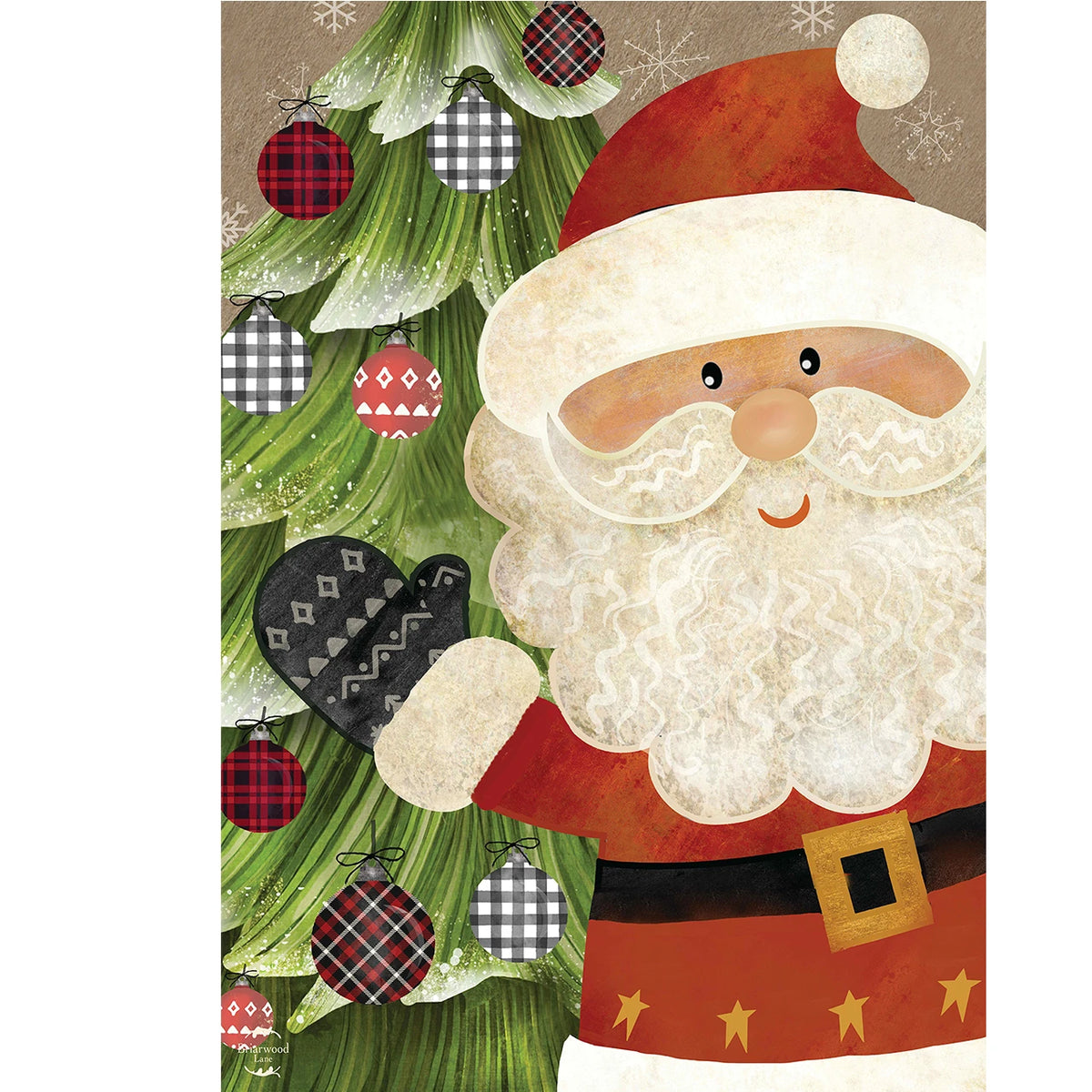 Jolly Welcome Santa Garden Flag