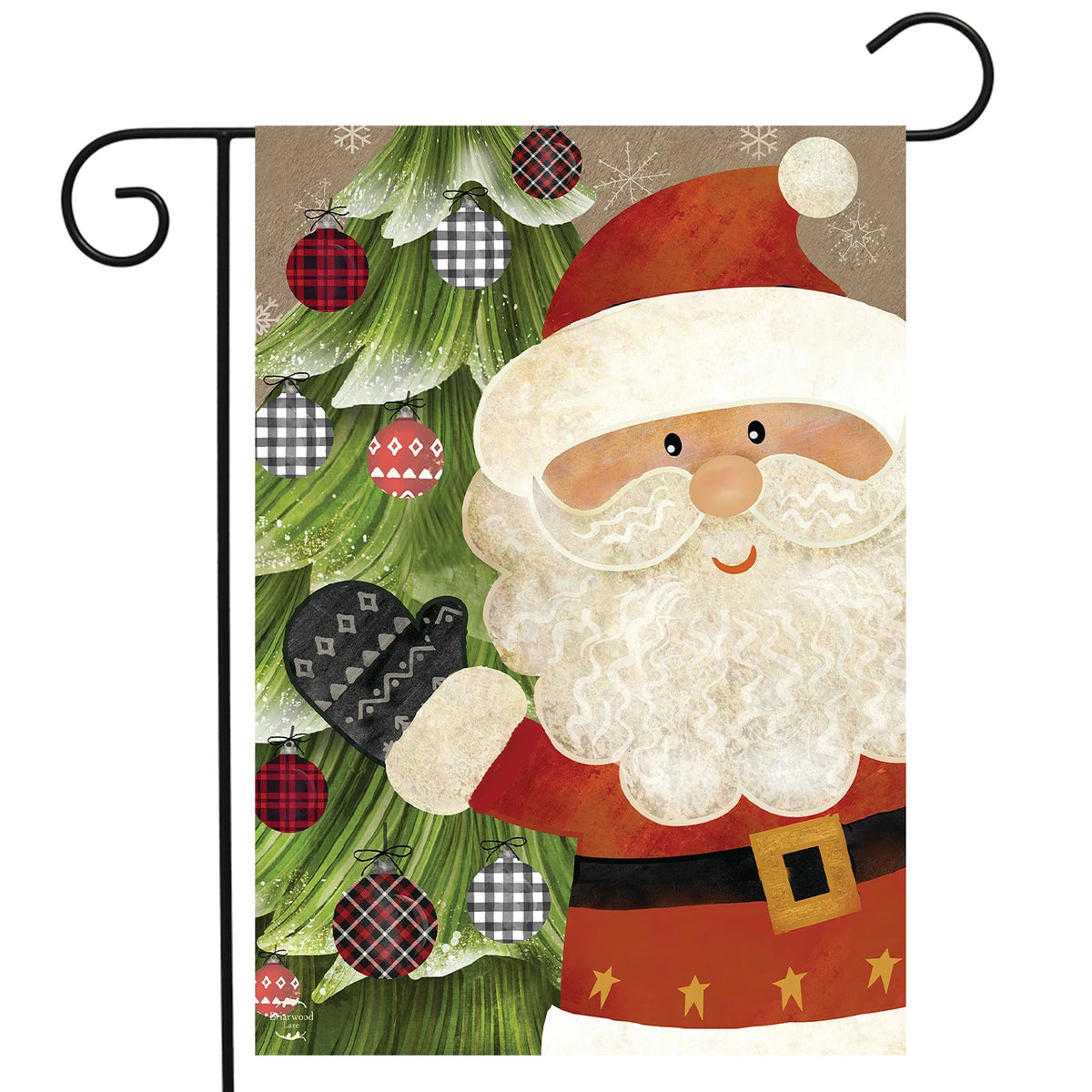 Jolly Welcome Santa Garden Flag