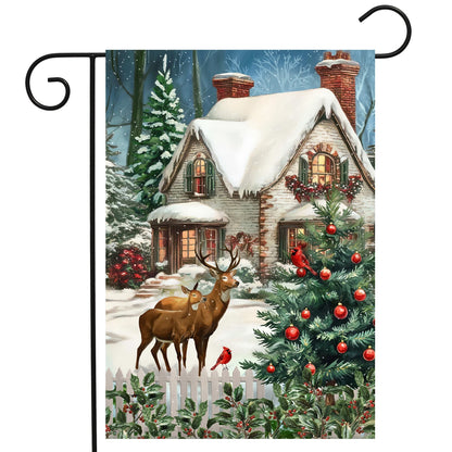 Winter Wonderland Home Garden Flag
