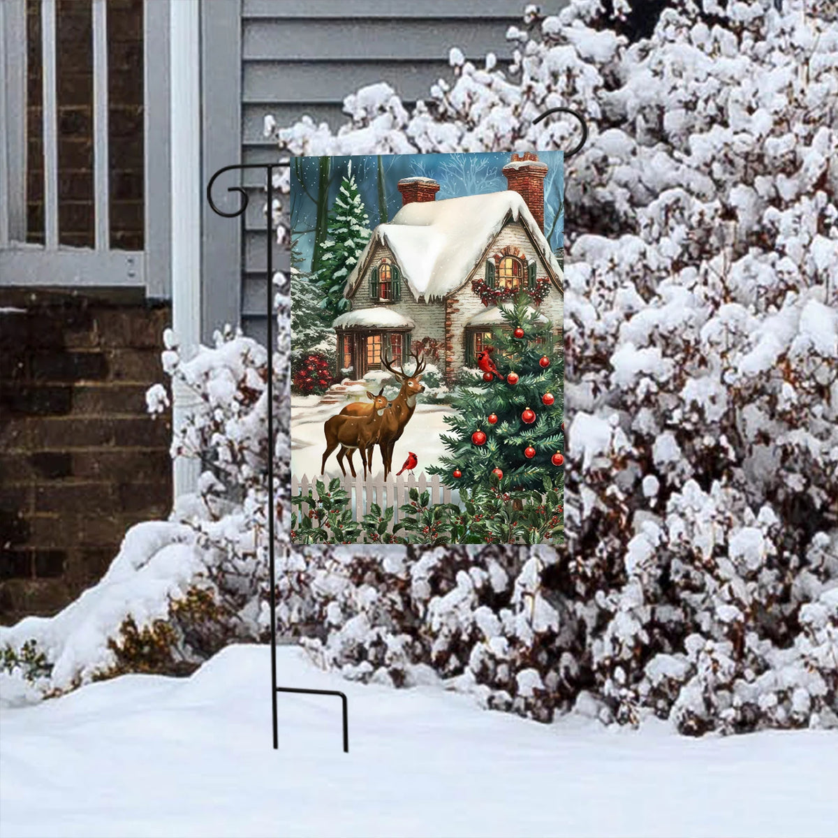 Winter Wonderland Home Garden Flag