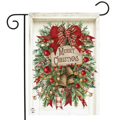 Holiday Door Swag Merry Christmas Garden Flag