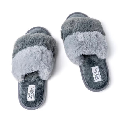 Hello Mello Cotton Candy Puff Slippers - Size and Color Options