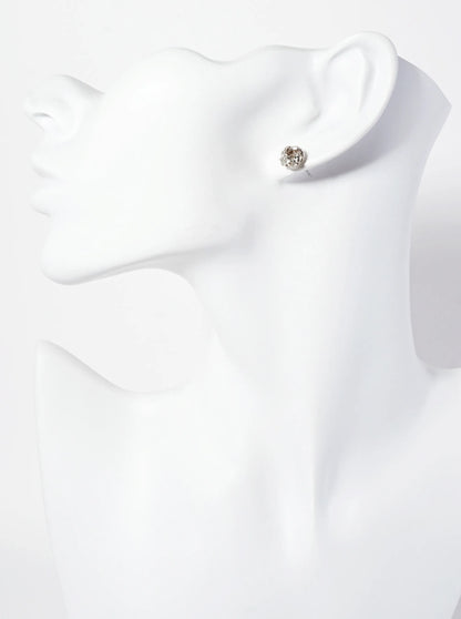 Minimalist Textured Knot Stud Earrings