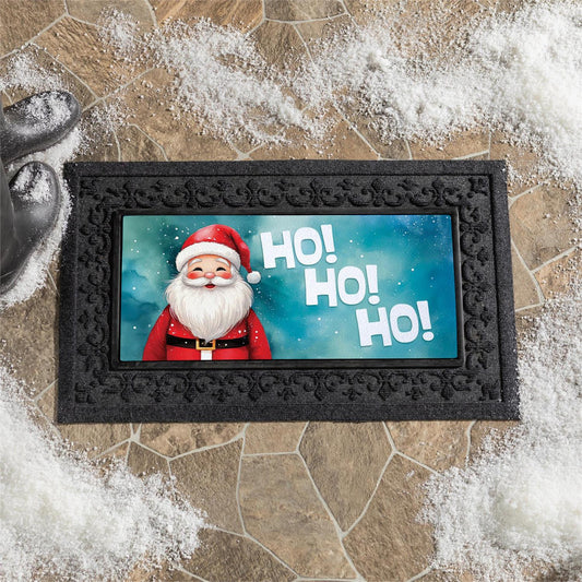 Rosy Cheeked Santa Sassafras Switch May Doormat Insert