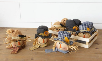 Scarecrow Head Ornaments