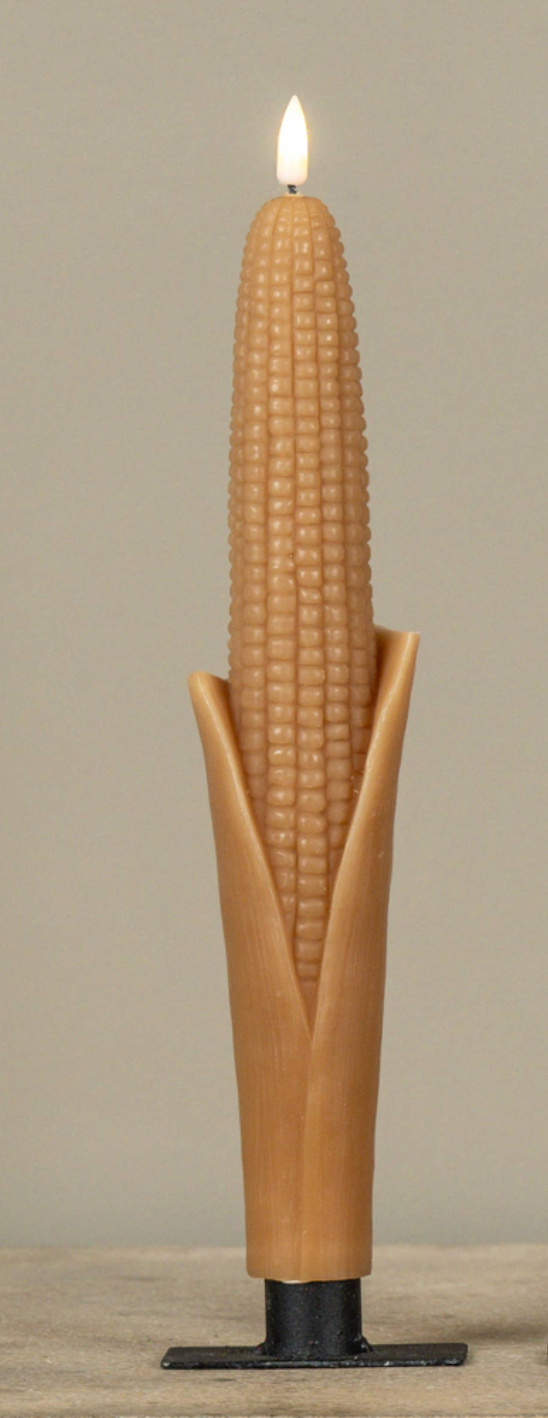 3D Flame Corn Taper Candle
