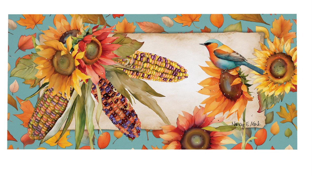 Jeweled Fall Maize Sassafras Switch Mat Doormat Insert