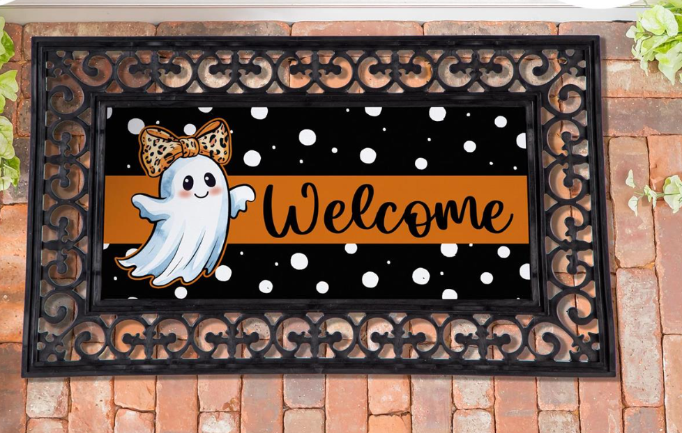Halloween Ghost Sassafras Switch Mat Doormat Insert