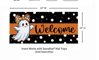 Halloween Ghost Sassafras Switch Mat Doormat Insert