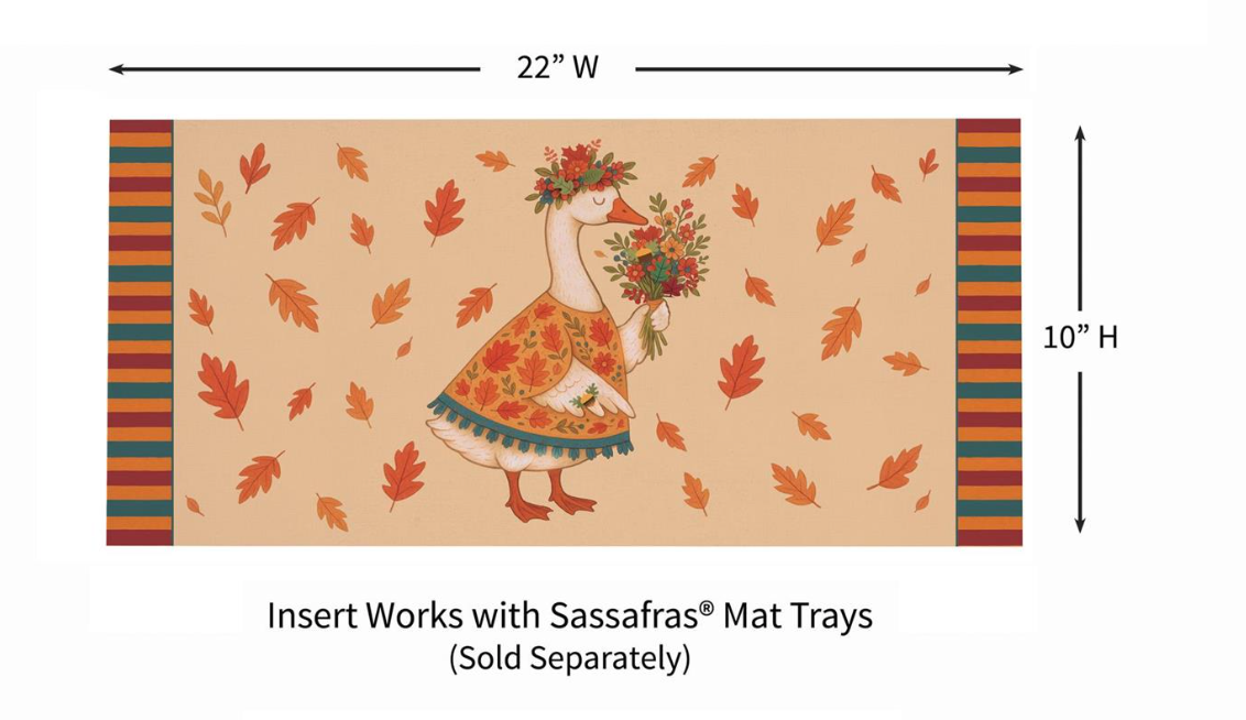 Festive Goose Sassafras Switch Mat Doormat Insert
