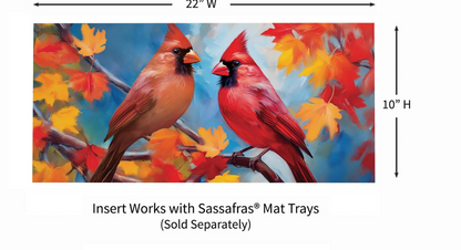 Colorful Cardinal Sassafras Switch Mat Doormat Insert