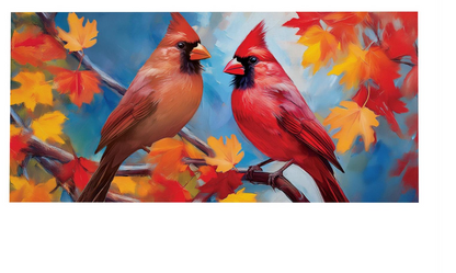 Colorful Cardinal Sassafras Switch Mat Doormat Insert