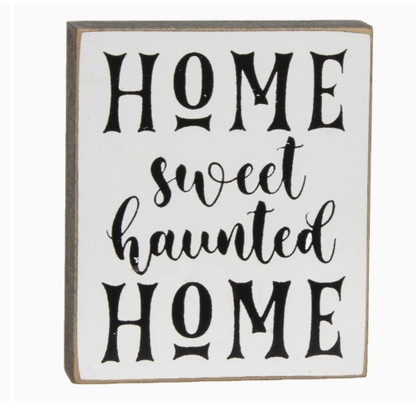 Enter If You Dare Halloween Decor Wooden Block Sign Sitter - 3 Options