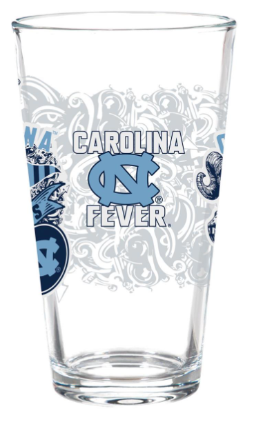UNC Tarheels 16oz Pint Glass - University of North Carolina