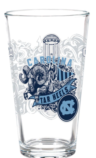 UNC Tarheels 16oz Pint Glass - University of North Carolina