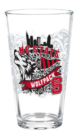 NC State Wolfpack 16oz Pint Glass - North Carolina State University