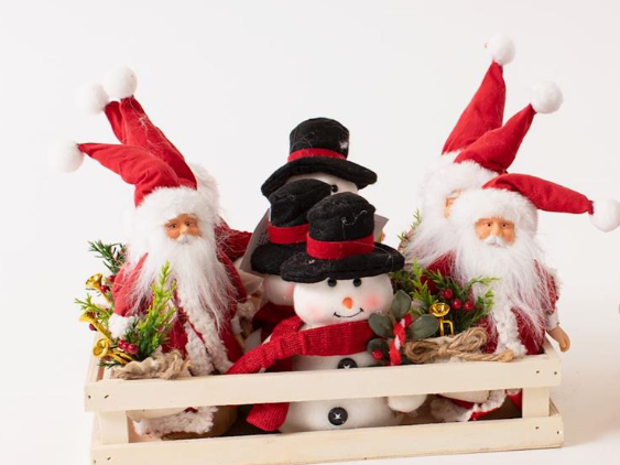 Plush Ornament - Santa or Snowman