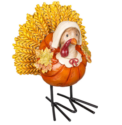 Harvest Turkey Statuary Tabletop Decor - 2 Options