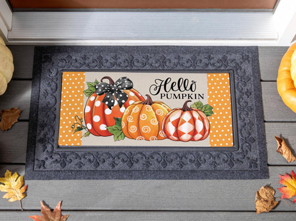 Patterned Pumpkins Sassafras Switch Mat Doormat Insert