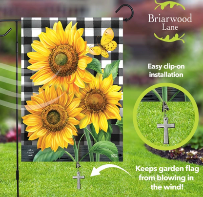 Metal Flag Weight for Garden and House Flags