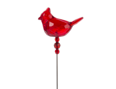 Crystal Expressions Cardinal of Comfort Floral Plant Stake