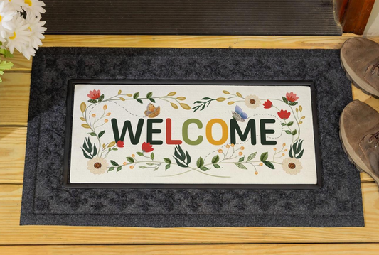 Wildflower Welcome Sassafras Switch Mat Doormat Insert