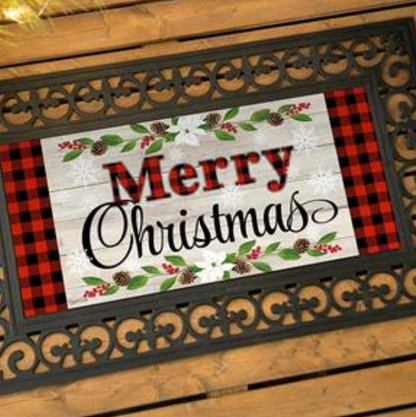 Merry Sentiments Sassafras Switch Mat Doormat Insert