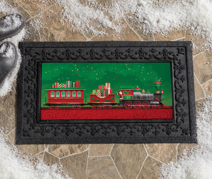North Pole Express Christmas Sassafras Switch Mat Door Mat Insert
