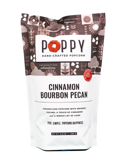 Cinnamon Bourbon Pecan Poppy Popcorn