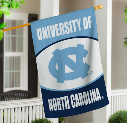 University of North Carolina Tarheels House or Garden Flag - 2 Sizes