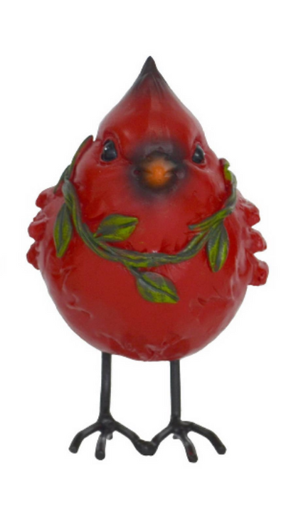Festive Holiday Red Bird Statuary - Cardinal 2 Options