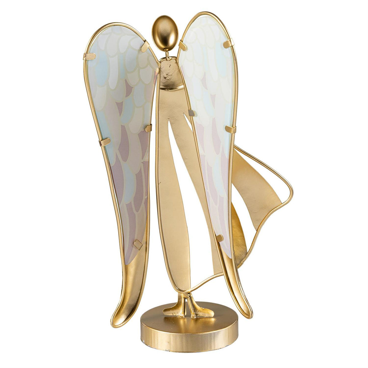 Golden Grace Glass and Metal Angel Statuary - 2 Designs