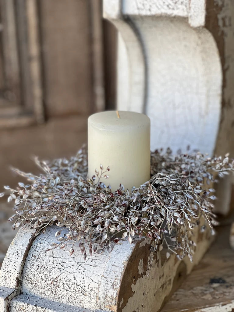 Little Luna Leaves Candle Ring Brown - 2 Sizes
