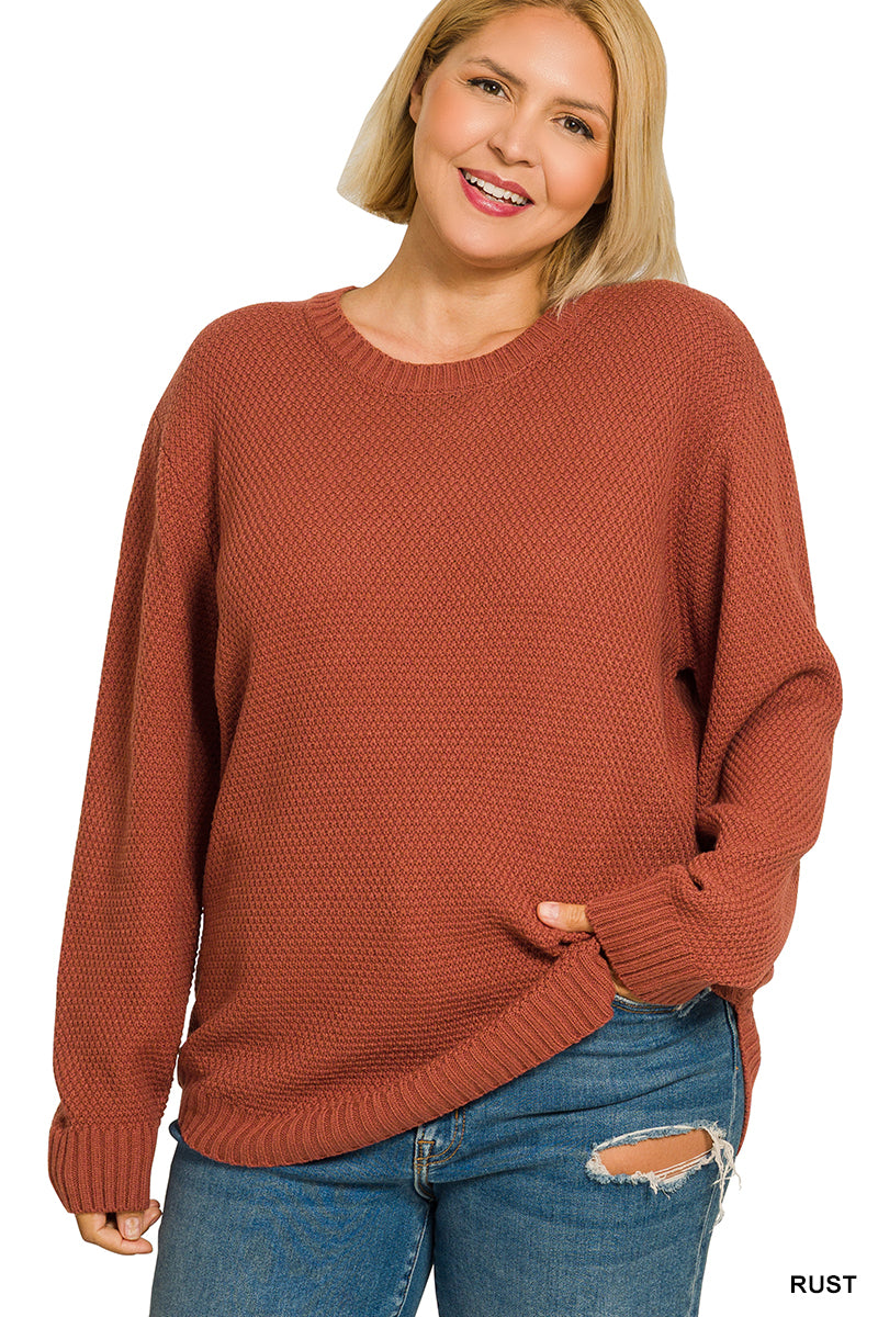 Round Neck Everyday Sweater - Color Options