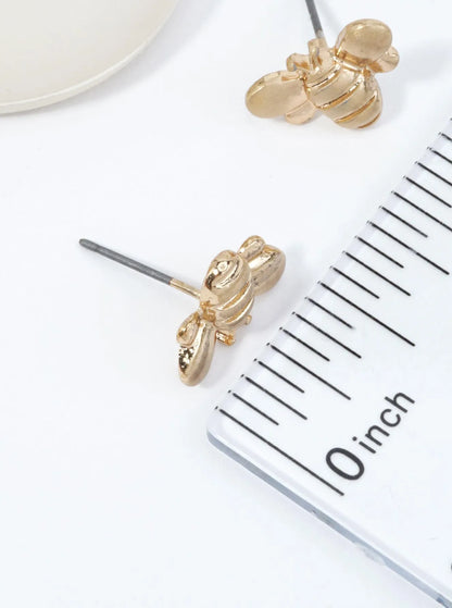 Matte Bee Stud Earrings